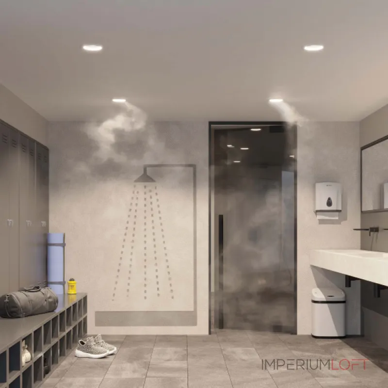 Светильник MS-MIST-BUILT-R105-9Вт Warm3000 WH 110 deg 230В Arlight IP54 041614 от ImperiumLoft