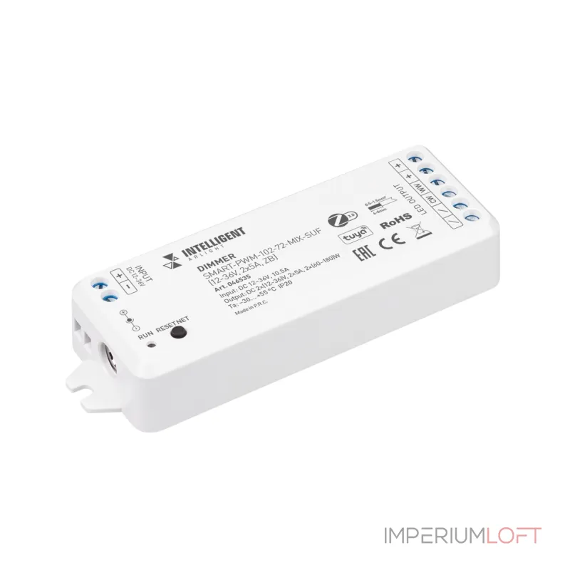 Arlight INTELLIGENT Диммер SMART-PWM-102-72-MIX-SUF 12-36В 2x5A ZB IARL 046535 от ImperiumLoft Arlight INTELLIGENT Диммер SMART-PWM-102-72-MIX-SUF 12-36В 2x5A ZB IARL 046535 от ImperiumLoft