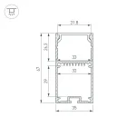 Профиль LINE-S-3667-3000 BLACK Arlight Алюминий 042903 от ImperiumLoft