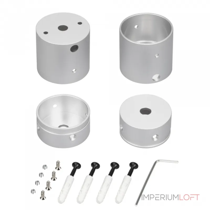 Arlight Крепление MOONLIGHT-VT-CEILING-DL-D40-SILVER Алюминий 047341 от ImperiumLoft Arlight Крепление MOONLIGHT-VT-CEILING-DL-D40-SILVER Алюминий 047341 от ImperiumLoft