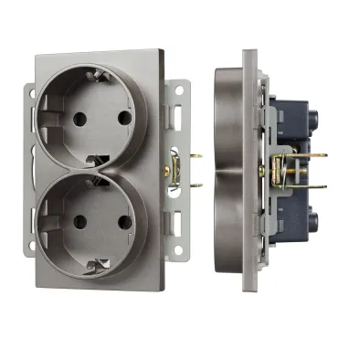 Arlight Механизм электрической розетки SCT-MEUD-PL-GR 250В 16A 043766