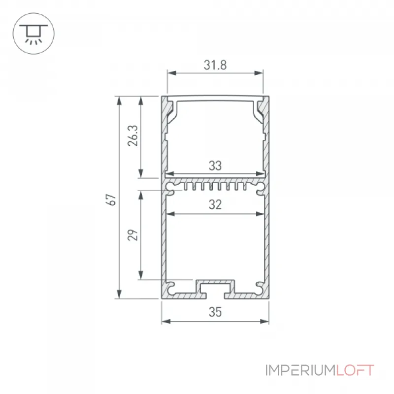Профиль LINE-S-3667-3000 BLACK Arlight Алюминий 042903 от ImperiumLoft Профиль LINE-S-3667-3000 BLACK Arlight Алюминий 042903 от ImperiumLoft