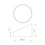 Бленда LGD-HOOD-R85 WH Arlight Металл 046771 от ImperiumLoft