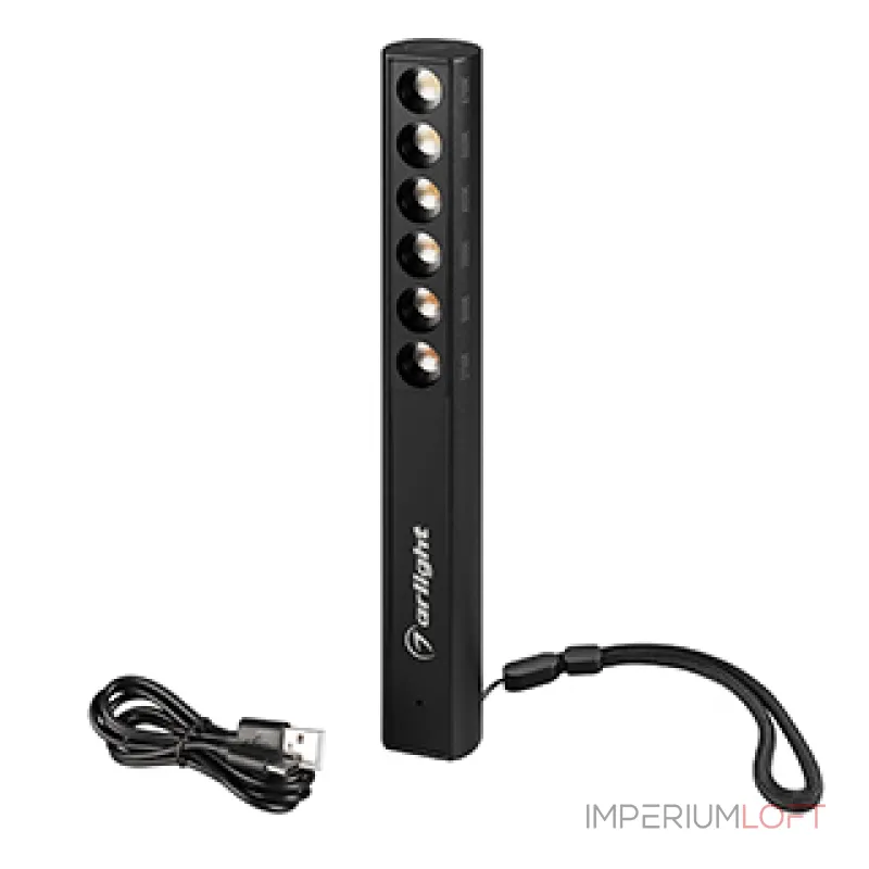 Arlight Светильник SP-ARTE-SIX-L227-3Вт Day4000-MIX BK 32 deg 5В 1A IP20 041448 от ImperiumLoft