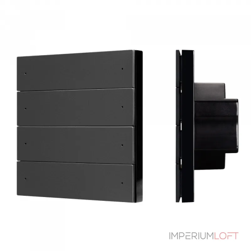 Arlight INTELLIGENT ARLIGHT Кнопочная панель SMART-DMX512-801-22-8G-8SC-DIM-IN Black 230В 2.4G IARL IP20 039316 от ImperiumLoft