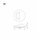 Arlight Накладка ART-DECK-CAP-LID-R50 WH Металл 035760 от ImperiumLoft
