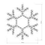 Arlight Фигура ARD-SNOWFLAKE-M7-450x375-126LED Warm 230В 7.5Вт Ardecoled IP65 025315 от ImperiumLoft