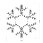 Arlight Фигура ARD-SNOWFLAKE-M7-450x375-126LED Warm 230В 7.5Вт Ardecoled IP65 025315 от ImperiumLoft