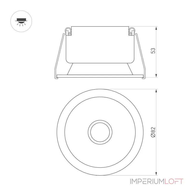 Arlight Светильник MS-HARBOR-R82-10Вт Day4000 BK 36 deg 230В IP20 048289 от ImperiumLoft