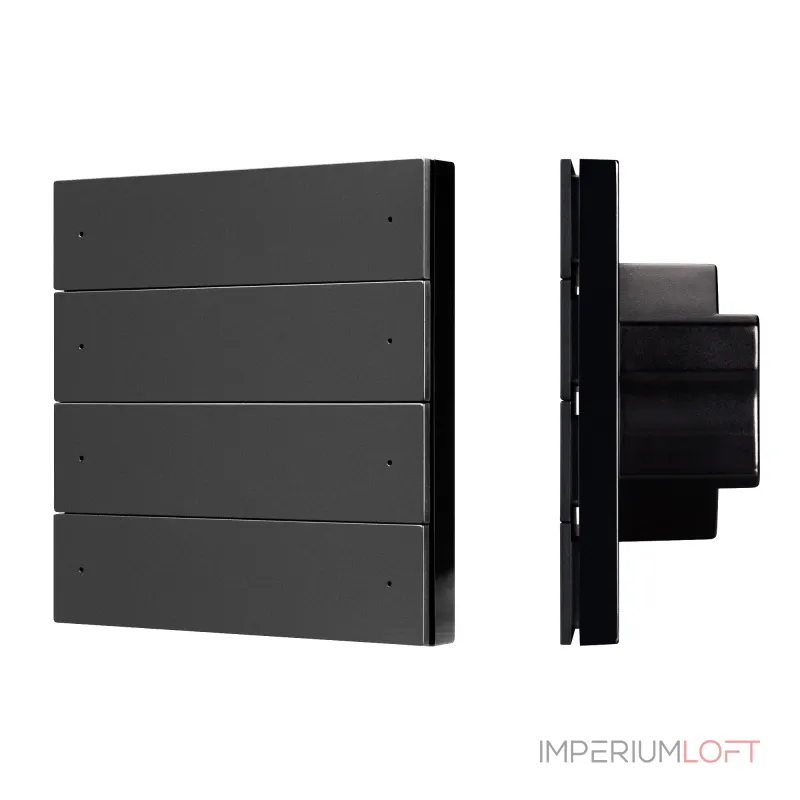 Arlight INTELLIGENT ARLIGHT Кнопочная панель SMART-DMX512-801-22-8G-8SC-DIM-IN Black 230В 2.4G IARL IP20 039316 от ImperiumLoft