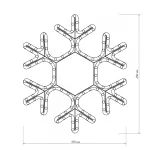 Arlight Фигура ARD-SNOWFLAKE-M7-450x375-126LED Warm 230В 7.5Вт Ardecoled IP65 025315 от ImperiumLoft