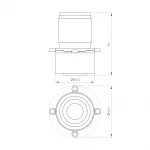Насадка кадрирующая LGD-CROPLENS-R85 WH Arlight Металл 046747 от ImperiumLoft