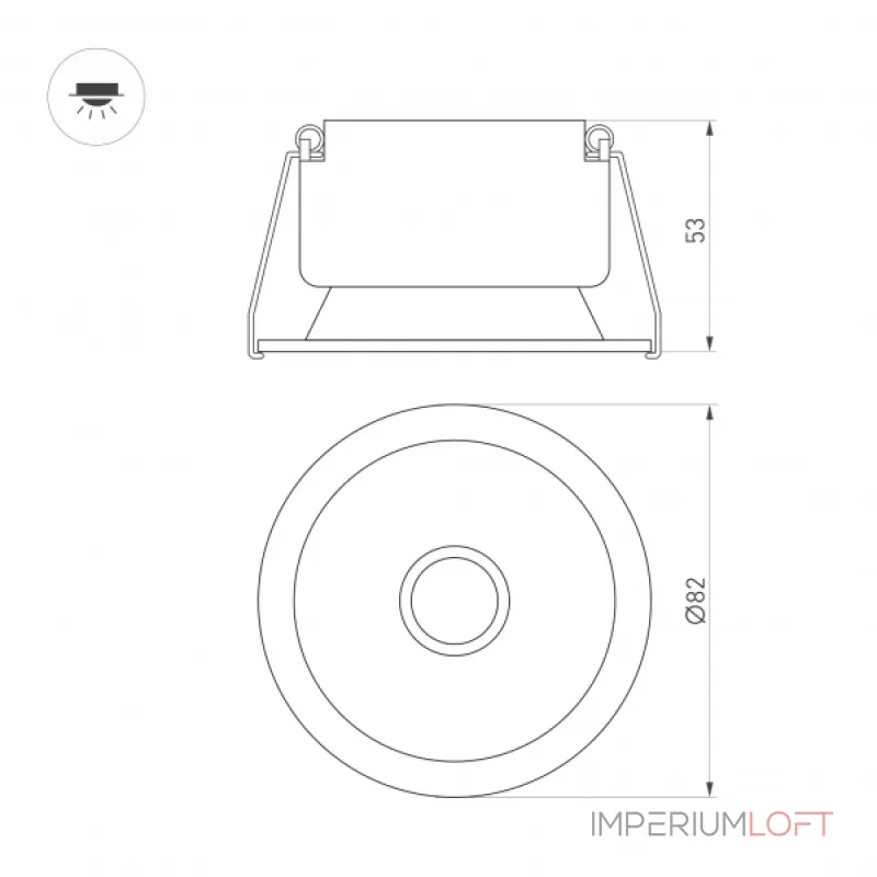 Arlight Светильник MS-HARBOR-R82-10Вт Day4000 BK 36 deg 230В IP20 048289 от ImperiumLoft