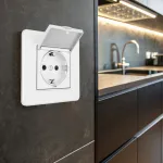 Комплект розетки с заземлением и шторками Arte Milano SET16-1-41-1 white от ImperiumLoft