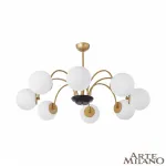 Люстра на штанге Arte Milano AM-Napoli 312066/D940/8 BS/BK