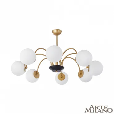 Люстра на штанге Arte Milano AM-Napoli 312066/D940/8 BS/BK