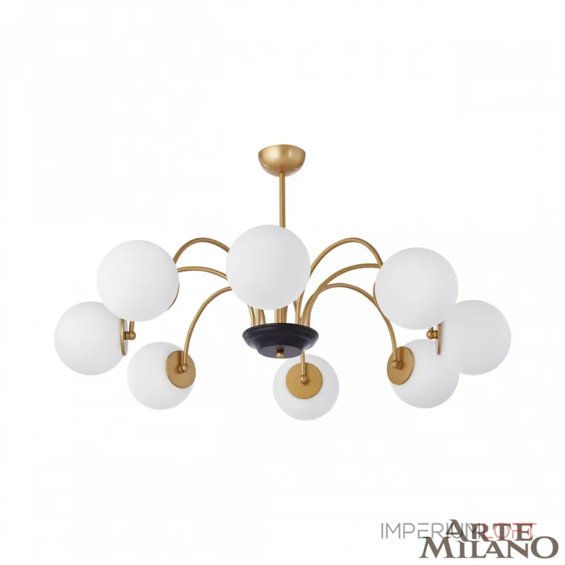 Люстра на штанге Arte Milano AM-Napoli 312066/D940/8 BS/BK Люстра на штанге Arte Milano AM-Napoli 312066/D940/8 BS/BK