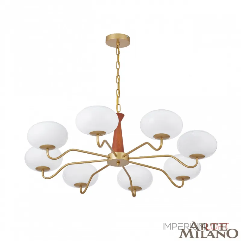 Подвесная люстра Arte Milano AM-Napoli 310166/D900/8 BS/WD Подвесная люстра Arte Milano AM-Napoli 310166/D900/8 BS/WD