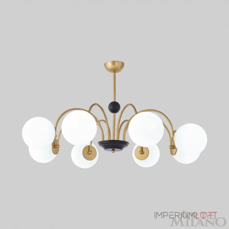 Люстра на штанге Arte Milano AM-Napoli 312066/D940/8 BS/BK Люстра на штанге Arte Milano AM-Napoli 312066/D940/8 BS/BK