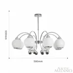 Люстра на штанге Arte Milano Neapolis-76207 276207/8 Ni