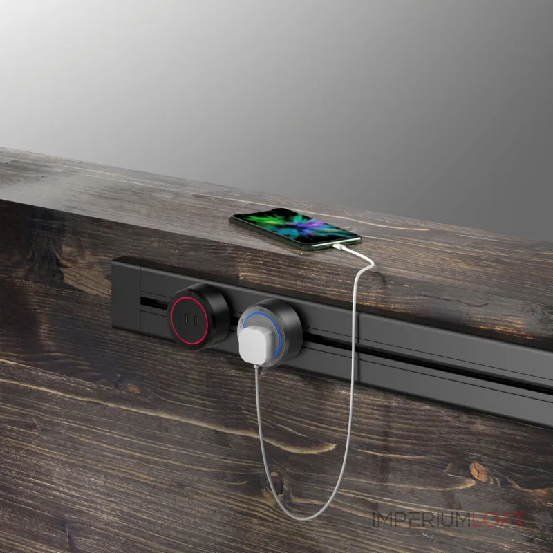 Накладной шинопровод с выключателем, 25A 250V 385201TOB/100 Gold от ImperiumLoft