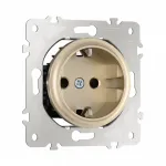 Розетка с заземлением и шторками, 16A 250V 202.40-1.shampan от ImperiumLoft