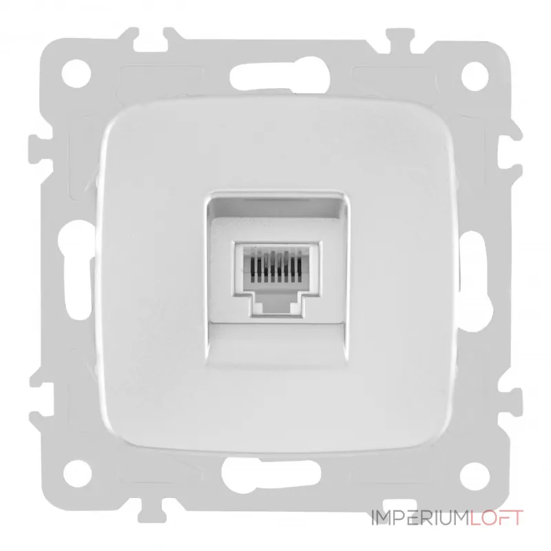 Розетка телефонная, RJ11 205.51-1.silver от ImperiumLoft Розетка телефонная, RJ11 205.51-1.silver от ImperiumLoft