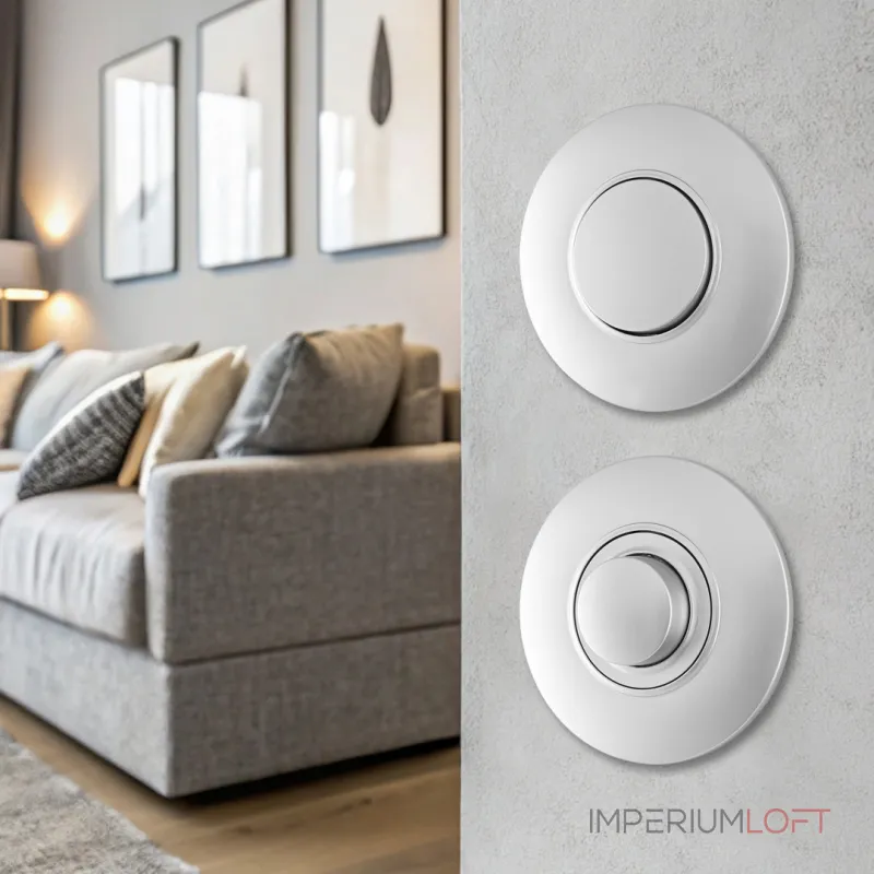 Диммер круглый 500W с рамкой однопостовой Arte Milano SET08-1-48-1 silver от ImperiumLoft Диммер круглый 500W с рамкой однопостовой Arte Milano SET08-1-48-1 silver от ImperiumLoft