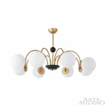 Люстра на штанге Arte Milano AM-Napoli 312066/D940/8 BS/BK