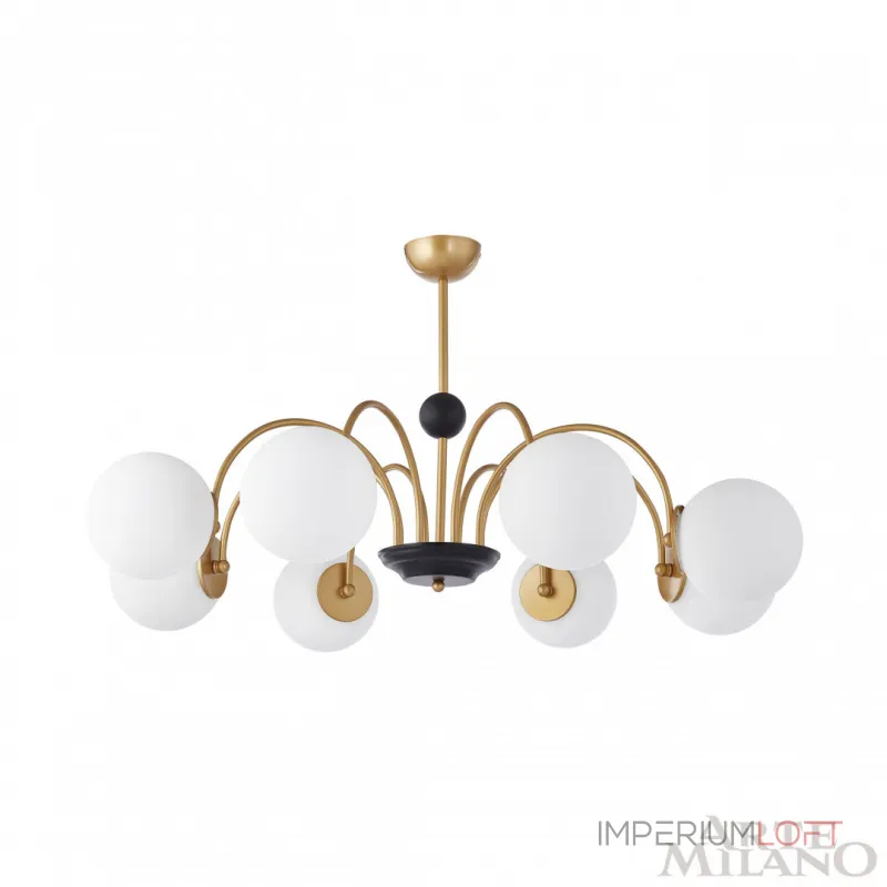 Люстра на штанге Arte Milano AM-Napoli 312066/D940/8 BS/BK Люстра на штанге Arte Milano AM-Napoli 312066/D940/8 BS/BK