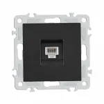 Розетка телефонная, RJ11 206.51-1.black от ImperiumLoft