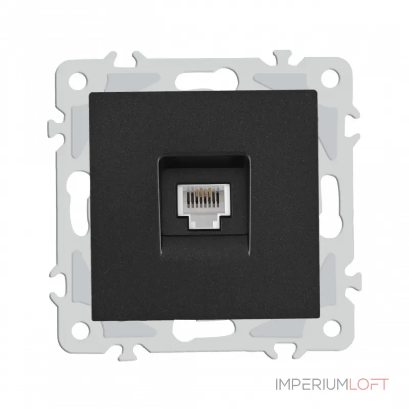 Розетка телефонная, RJ11 206.51-1.black от ImperiumLoft Розетка телефонная, RJ11 206.51-1.black от ImperiumLoft