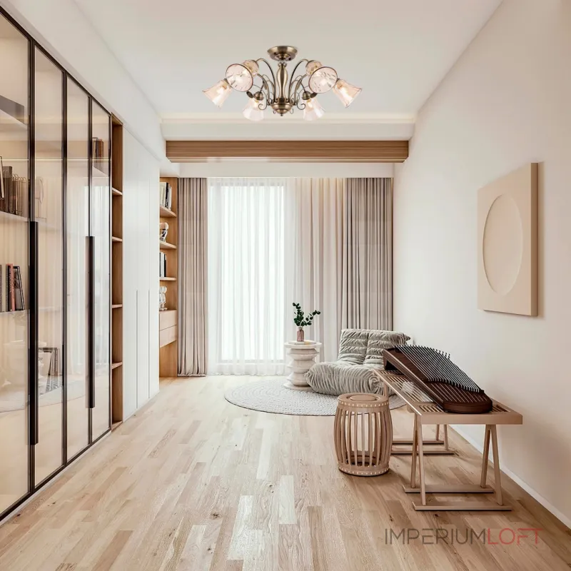 Потолочная люстра Arte Milano AM346700 346700/6 AB Потолочная люстра Arte Milano AM346700 346700/6 AB