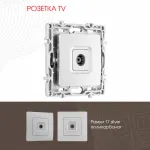 Розетка TV 217.43-1.silver от ImperiumLoft