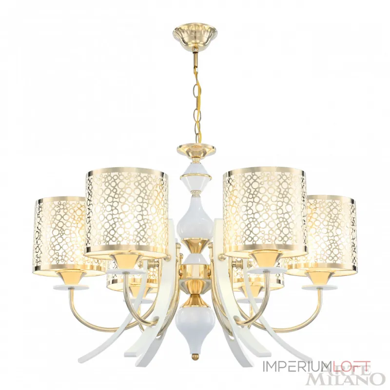 Подвесная люстра Arte Milano Florentia-6067 306067/6 Wh/Gd Подвесная люстра Arte Milano Florentia-6067 306067/6 Wh/Gd