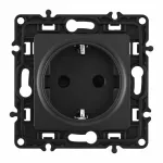 Розетка с заземлением и шторками, 16A 250V 217.40-1.black от ImperiumLoft