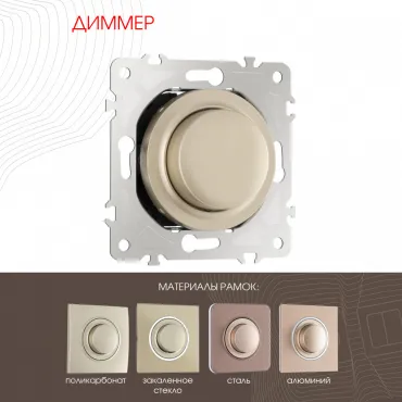 Диммер, 500W 202.48-1.shampan Диммер, 500W 202.48-1.shampan