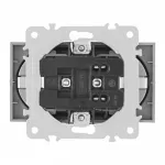 Розетка двойная с заземлением, 16A 250V 203.40-2.silver от ImperiumLoft