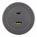 Трековая розетка, 3.1A 250V 399731TS/USB-Type-C Grey от ImperiumLoft