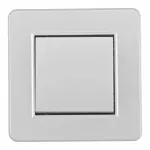 Выключатель одноклавишный с рамкой Arte Milano SET16-1-30-1 silver от ImperiumLoft