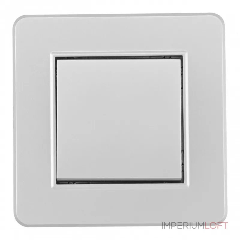 Выключатель одноклавишный с рамкой Arte Milano SET16-1-30-1 silver от ImperiumLoft Выключатель одноклавишный с рамкой Arte Milano SET16-1-30-1 silver от ImperiumLoft