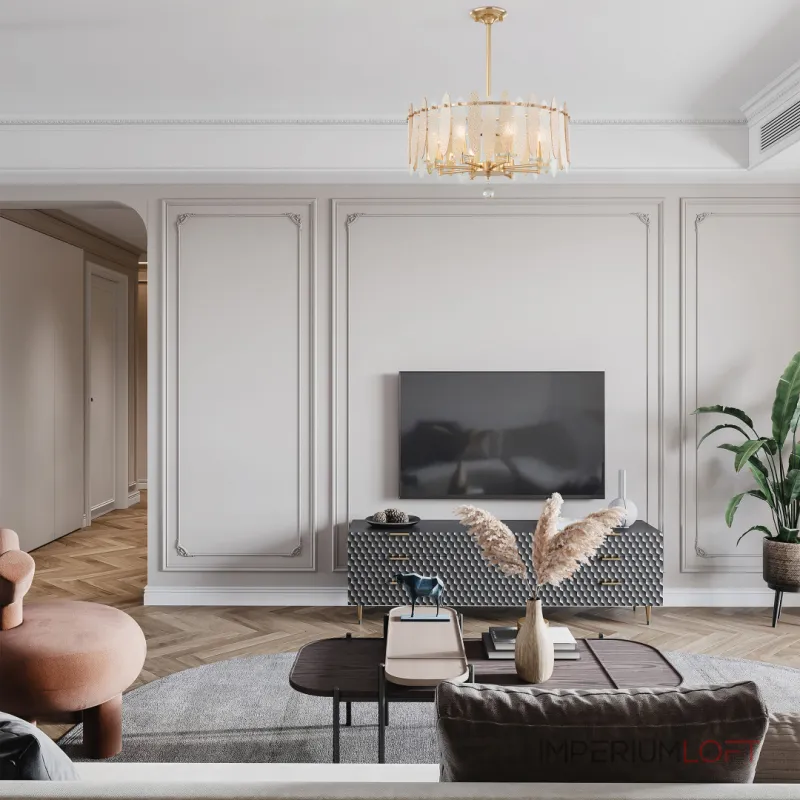 Люстра на штанге Arte Milano Sorrento-3309 373309/8/350/570 GD