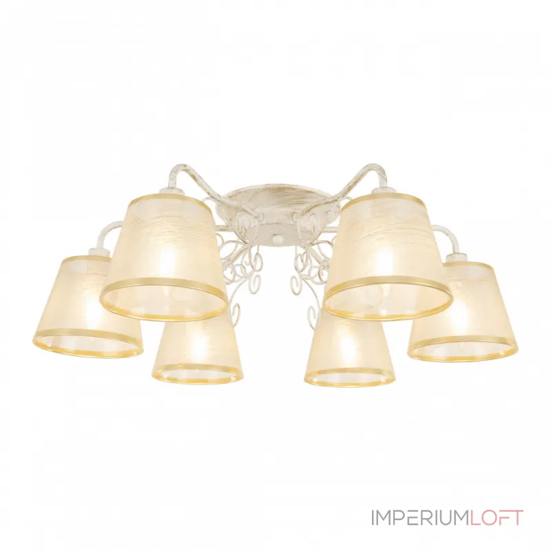 Потолочная люстра Arte Milano AM341120 341120/6 WT+G Потолочная люстра Arte Milano AM341120 341120/6 WT+G