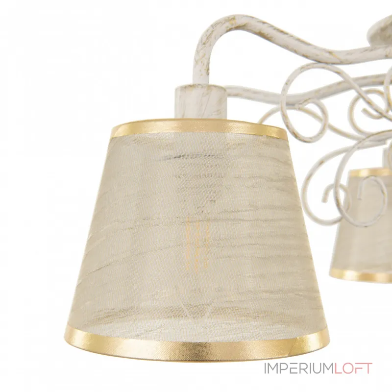 Потолочная люстра Arte Milano AM341120 341120/6 WT+G Потолочная люстра Arte Milano AM341120 341120/6 WT+G