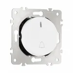 Кнопка дверного звонка с подсветкой, 10A 250V 202.37-1.white от ImperiumLoft