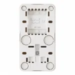 Розетка с заземлением и шторками + выключатель двухклавишный, 10AX 250V, 16A 250V 310.53-1.white от ImperiumLoft