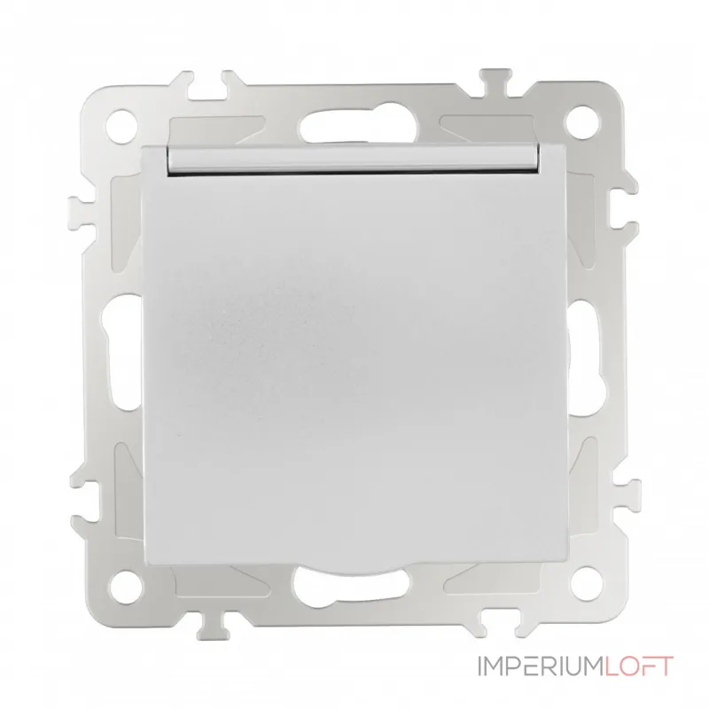 Розетка с заземлением, шторками и защитной крышкой, 16A 250V 206.41-1.silver от ImperiumLoft Розетка с заземлением, шторками и защитной крышкой, 16A 250V 206.41-1.silver от ImperiumLoft