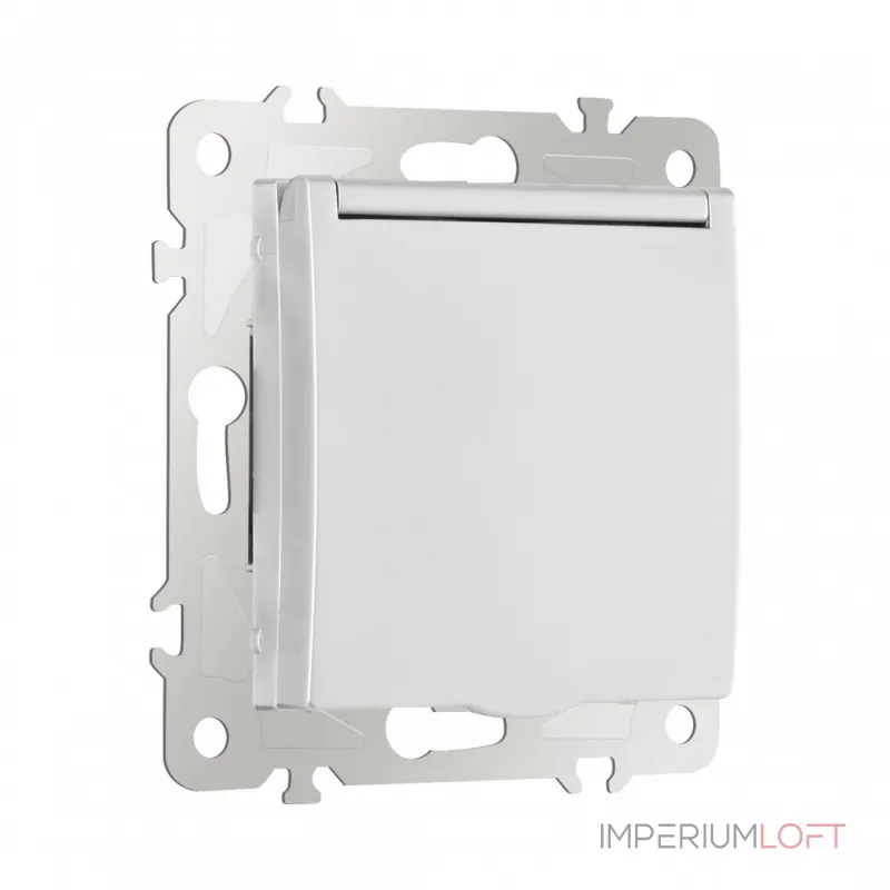 Розетка с заземлением, шторками и защитной крышкой, 16A 250V 206.41-1.silver от ImperiumLoft Розетка с заземлением, шторками и защитной крышкой, 16A 250V 206.41-1.silver от ImperiumLoft