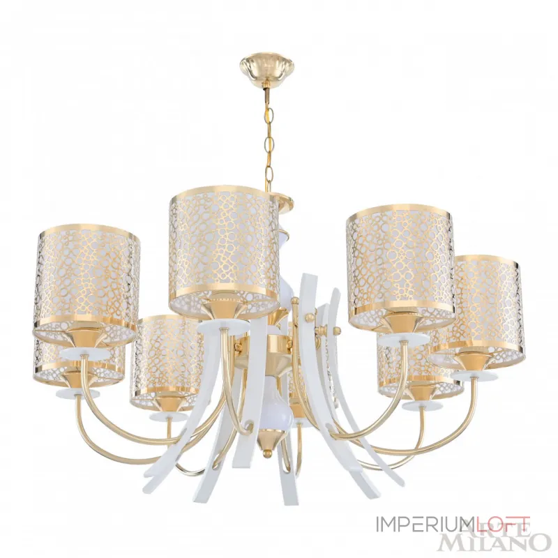 Подвесная люстра Arte Milano Florentia-6067 306067/8 Wh/Gd