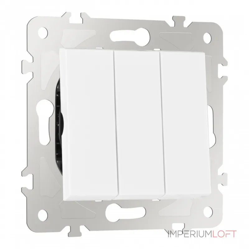 Выключатель трёхклавишный, 10AX 250V 203.30-3.white от ImperiumLoft Выключатель трёхклавишный, 10AX 250V 203.30-3.white от ImperiumLoft